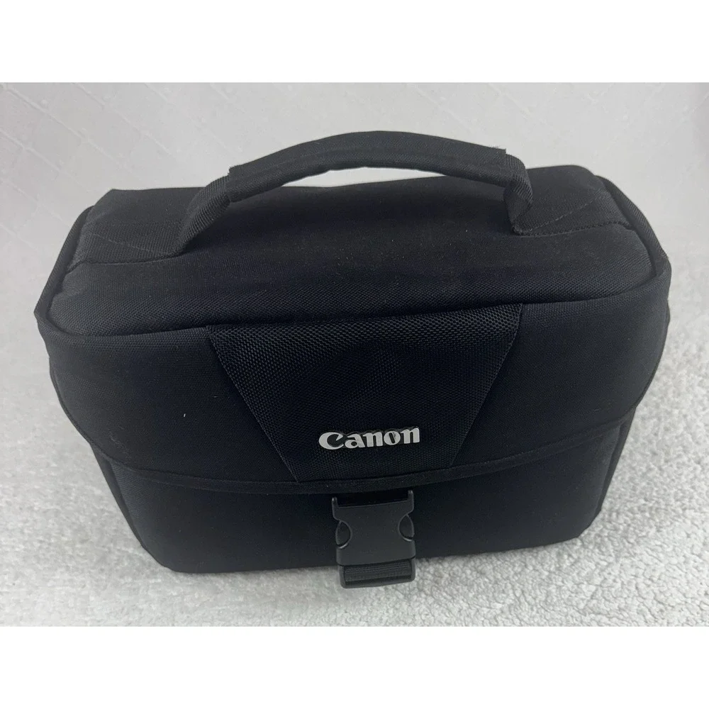 Canon EOS Shoulder Bag (Black) No Divider Plus Camera Strap